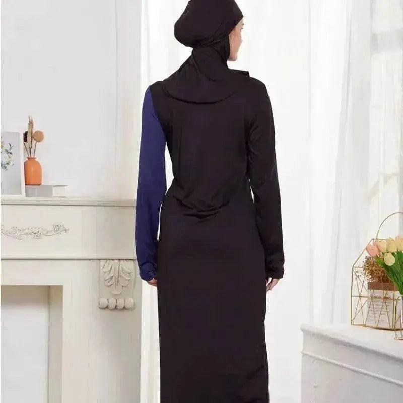 Ensembles Arabes 2 Pièces pour Femmes Noires, Top à Manches Longues, Robe et Pantalon Abaya - EX-STOCK Canada