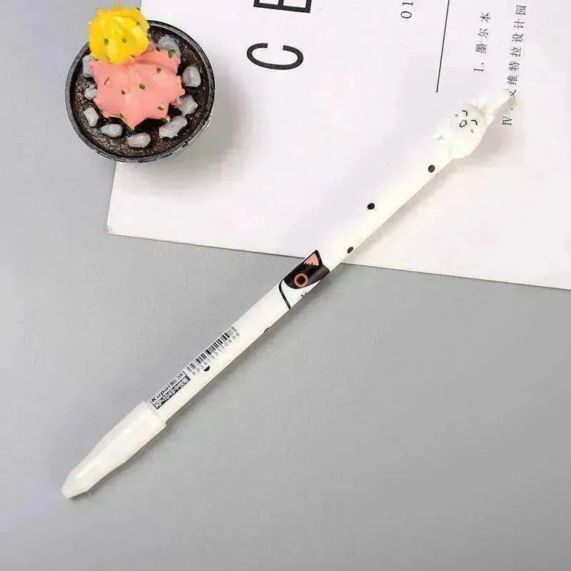 Black & White Cat Pattern Office School Supplies Gel Pen - EX-STOCK CANADA