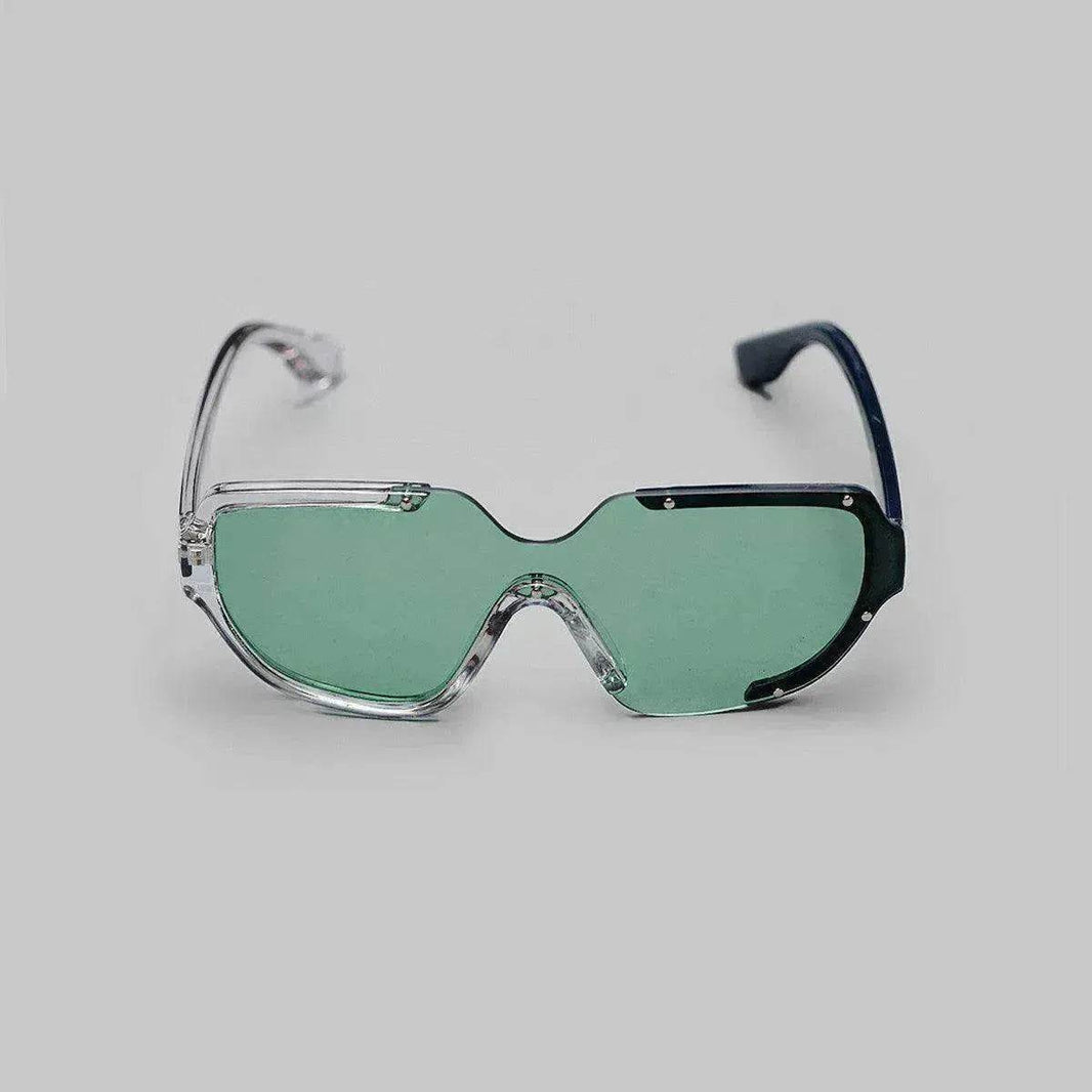 Bored Wear Asymmetrical Green Glasses - EX-STOCK Canada