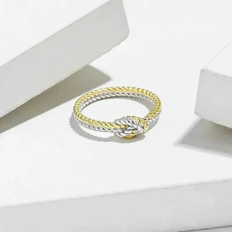 Bague à boucle tressée femme simple - EX-STOCK Canada