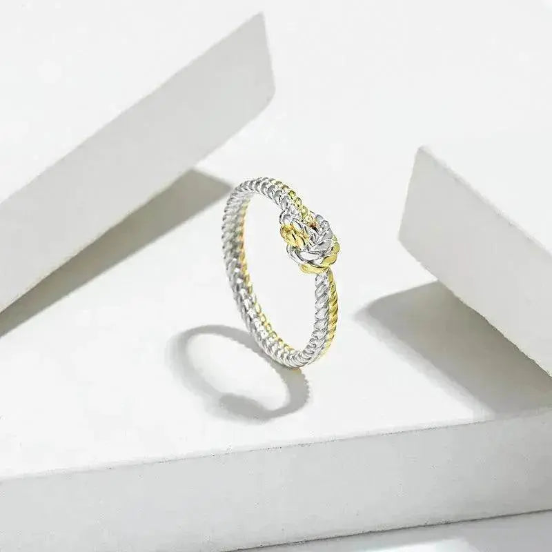 Bague à boucle tressée femme simple - EX-STOCK Canada