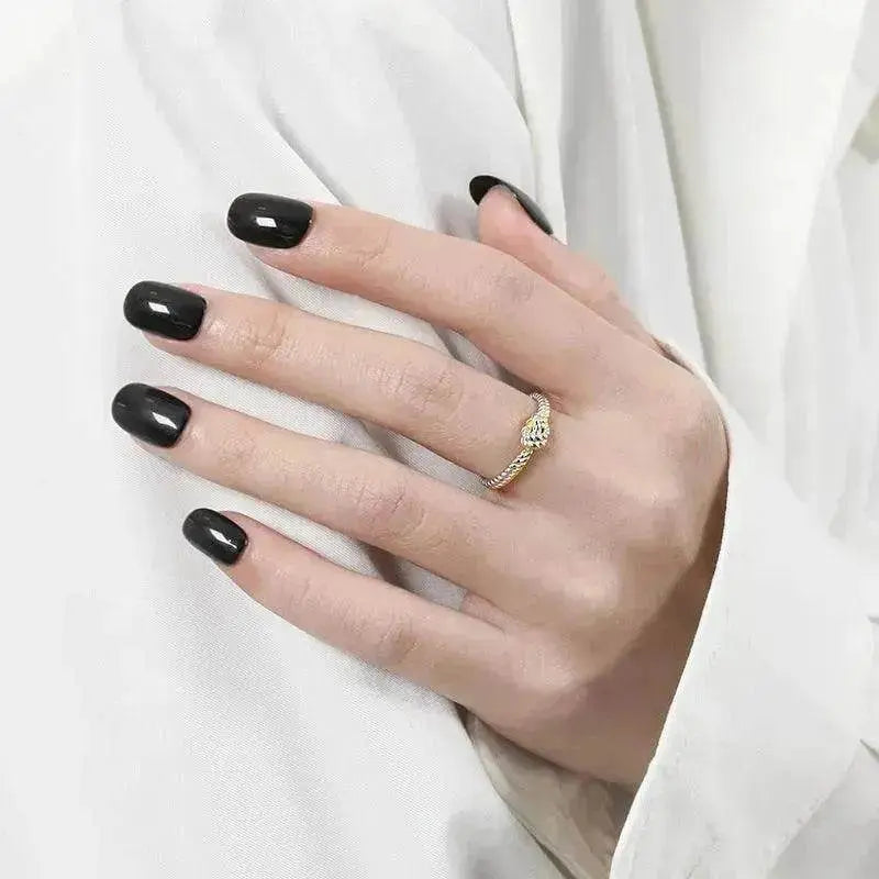 Bague à boucle tressée femme simple - EX-STOCK Canada