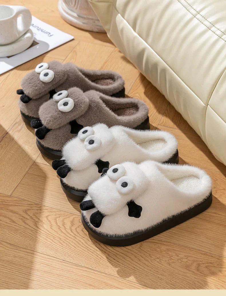 Briquette Couple Household Thermal Cotton Slippers EX-STOCK Canada