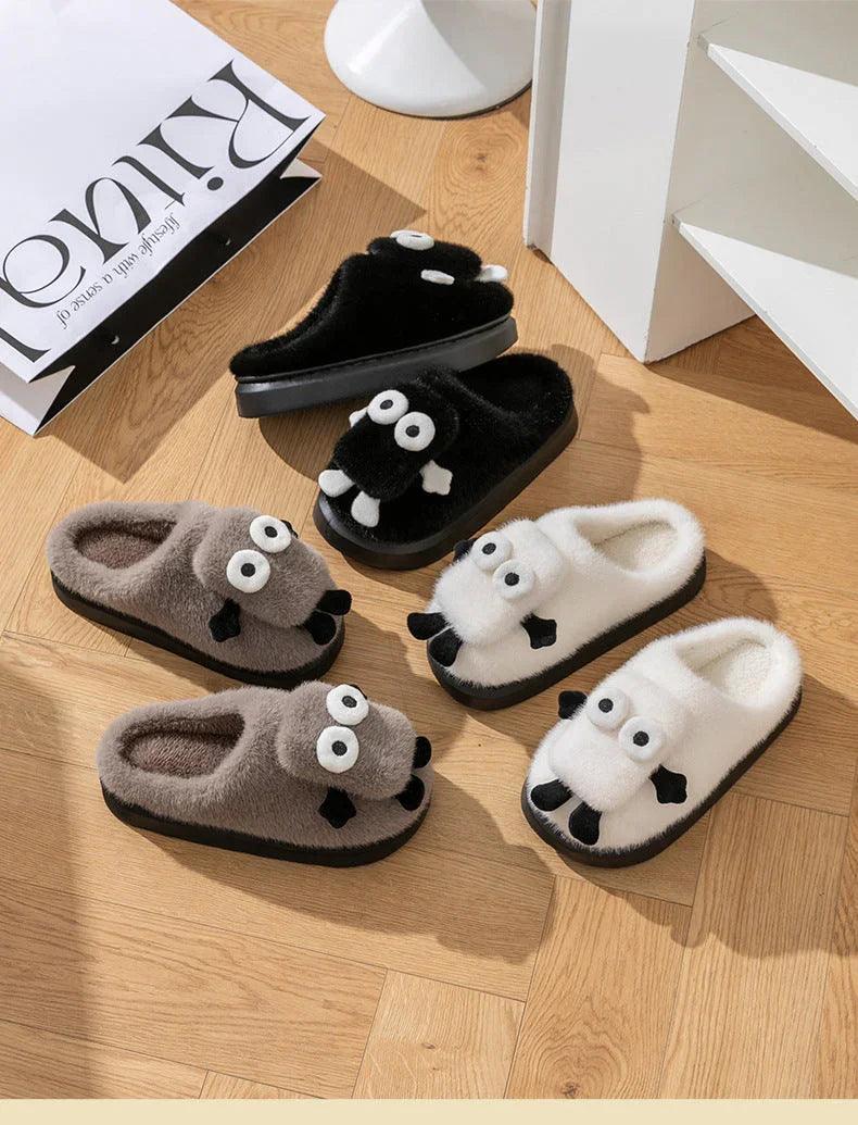 Briquette Couple Household Thermal Cotton Slippers EX-STOCK Canada