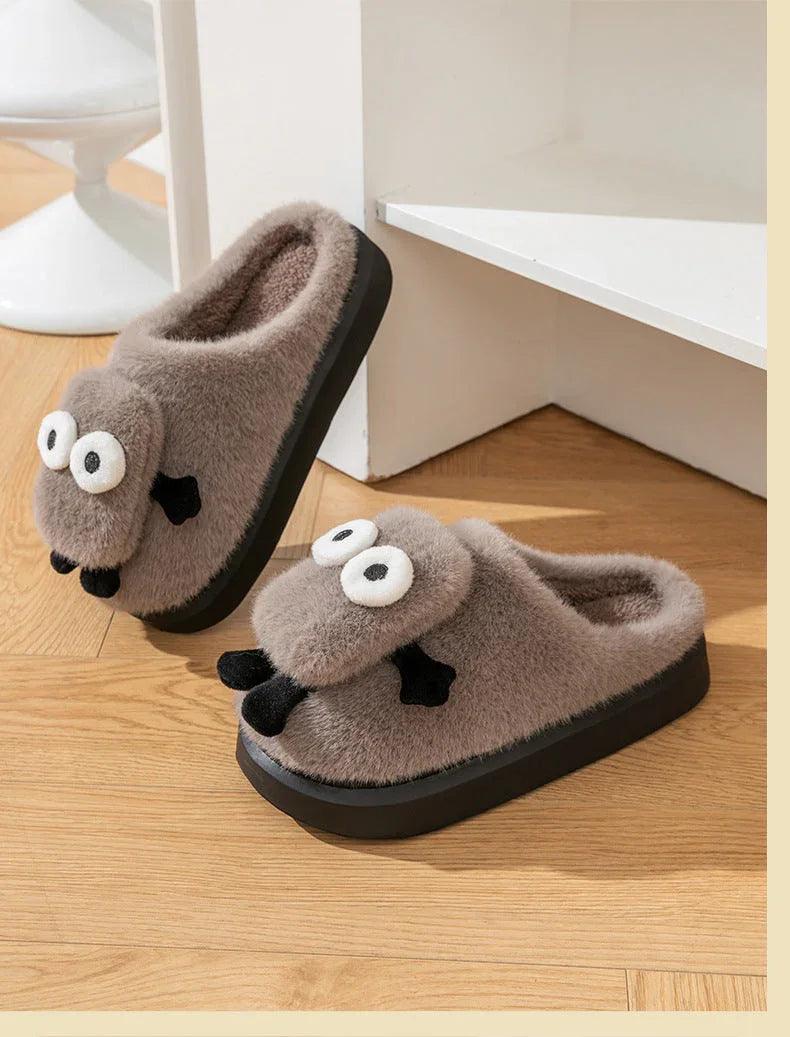 Briquette Couple Household Thermal Cotton Slippers EX-STOCK Canada
