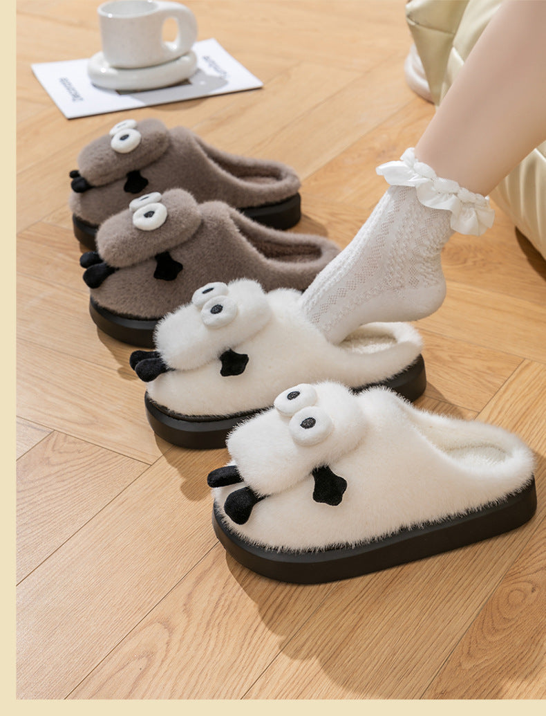 Briquette Couple Household Thermal Cotton Slippers EX-STOCK Canada