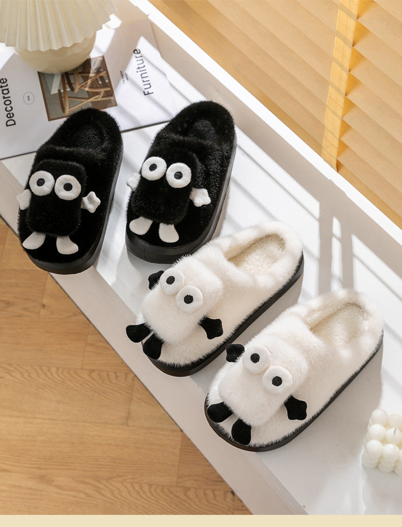 Briquette Couple Household Thermal Cotton Slippers EX-STOCK Canada