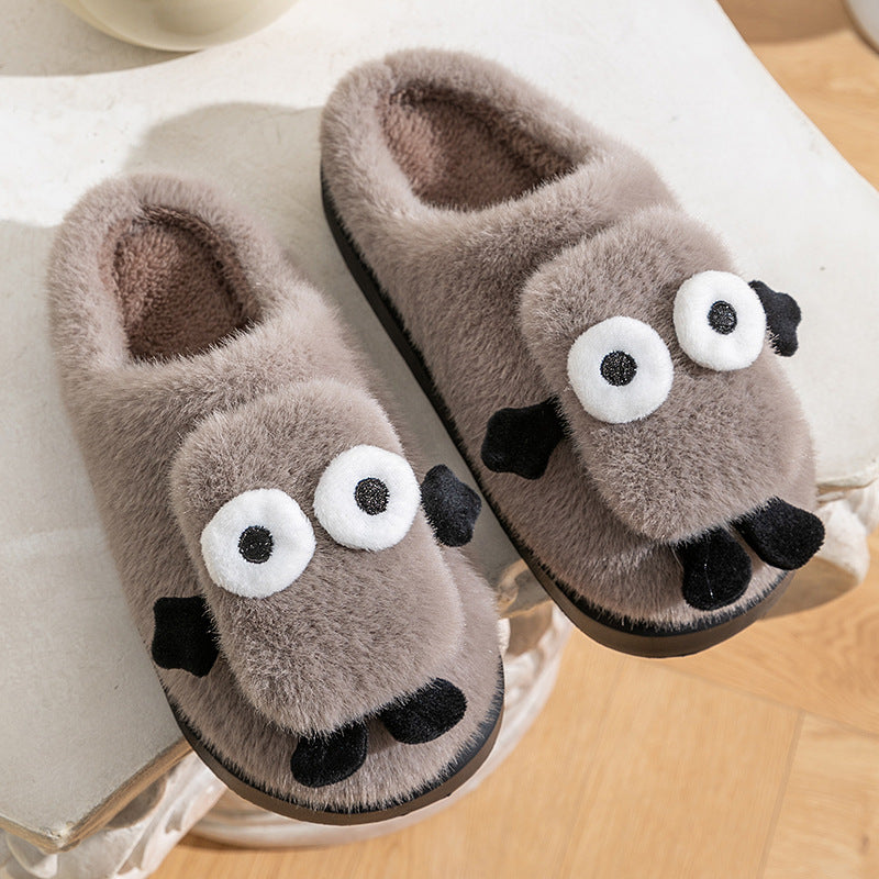 Briquette Couple Household Thermal Cotton Slippers EX-STOCK Canada