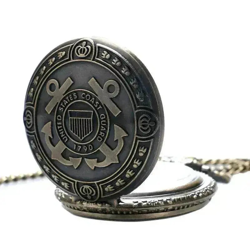 Bronze United States Coast Guard 1790 Theme Pocket Unisex Navy Watch. - EX-STOCK Canada