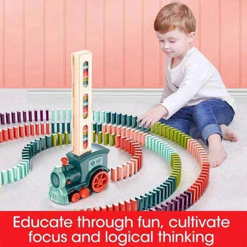 Building Blocks Train Toy Baby Car Puzzle Automatic Release - EX-STOCK Canada