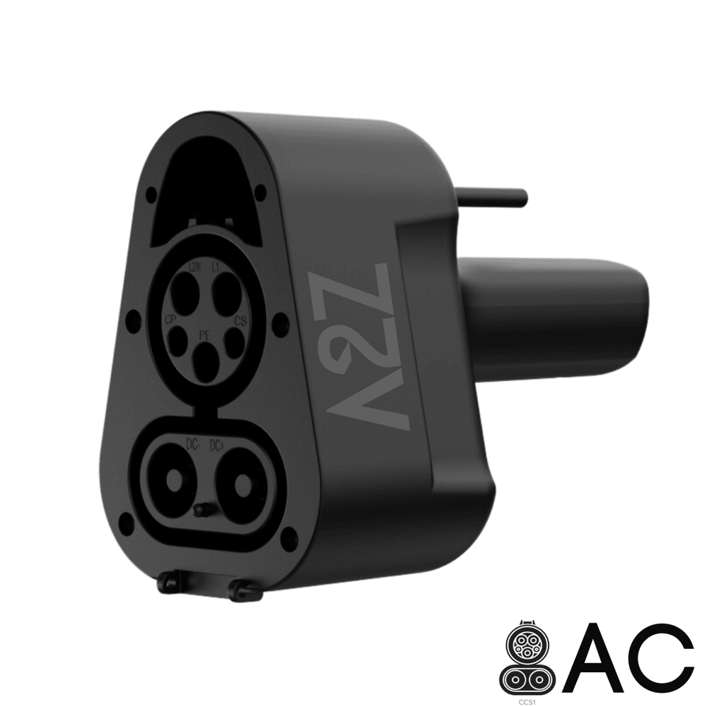 شاحن CCS1 إلى سيارة NACS | تيار متردد | فقط لشاحن Ford Pro وشاحن GM Powershift | قابس Thunderstorm Lite