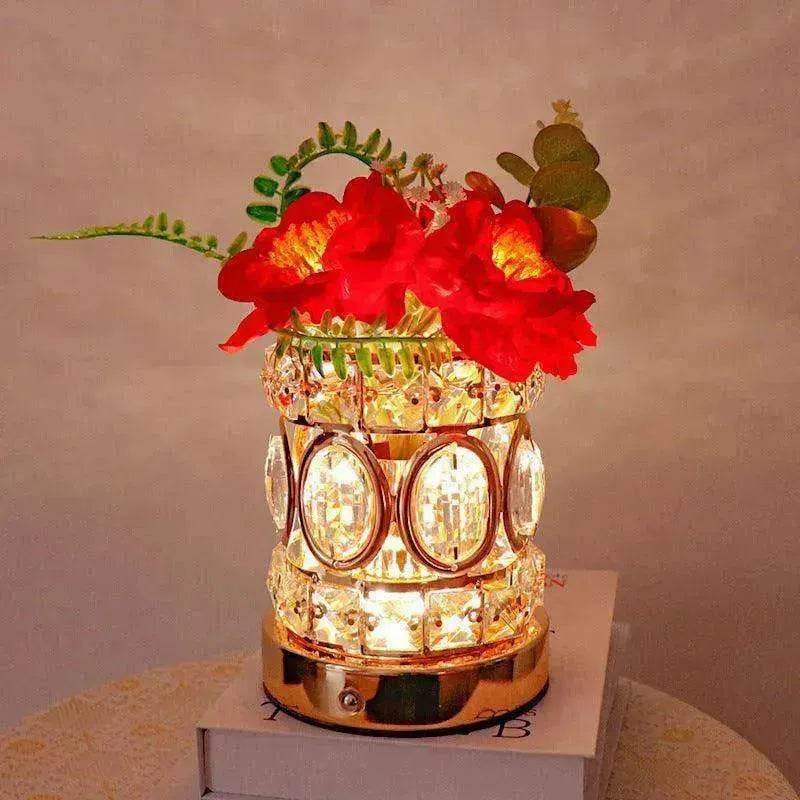 Camellia Crystal Decorative Lamp USB Charging - EX-STOCK Canada