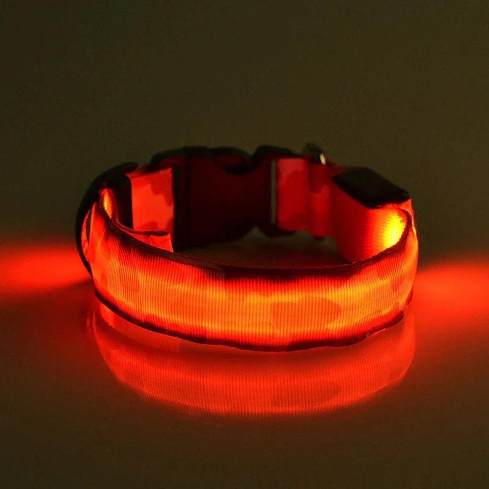 Camouflage pet supplies luminous dog collar EX-STOCK Canada