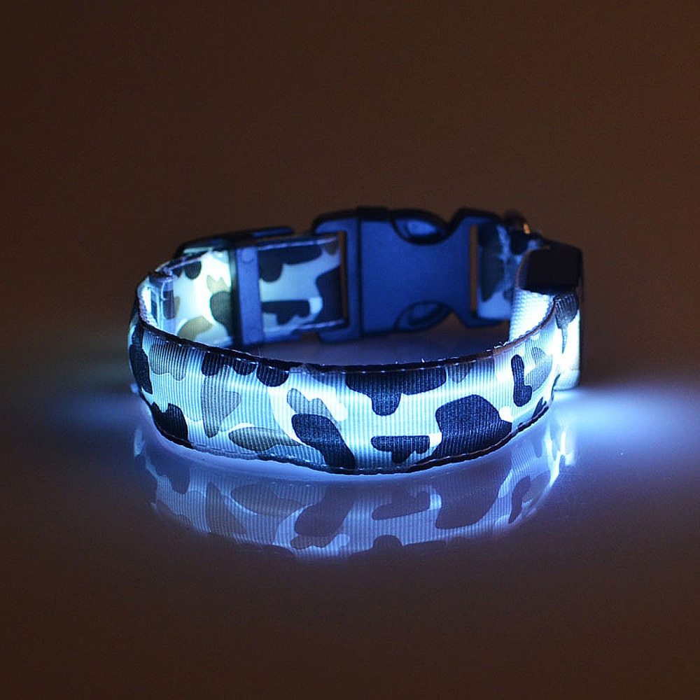 Camouflage pet supplies luminous dog collar EX-STOCK Canada
