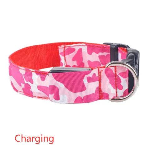 Camouflage pet supplies luminous dog collar EX-STOCK Canada