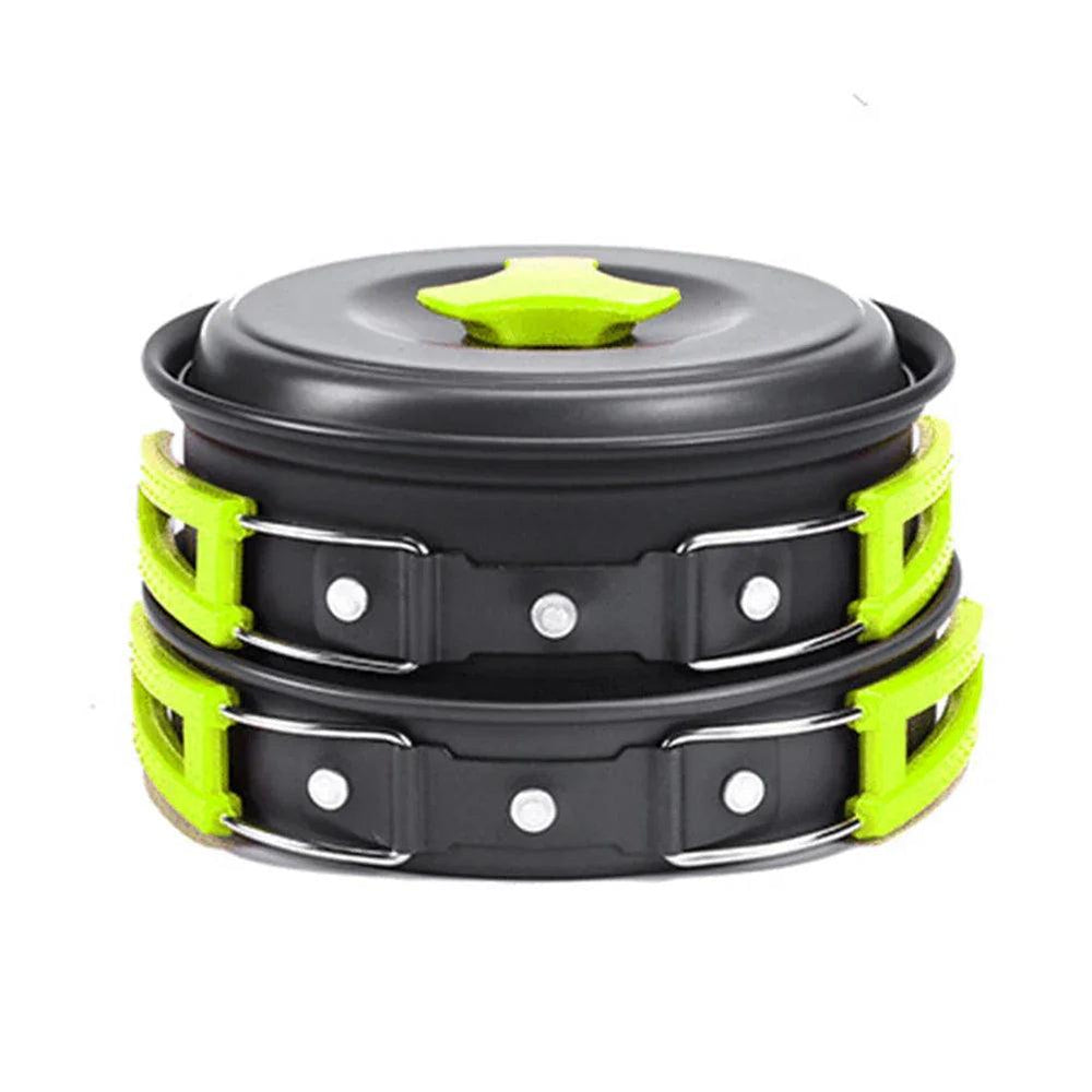 Camping Cookware Kit Outdoor Cooking Set Aluminum Equipment Outdoor Pot Travel Tableware Kitchen Hiking Picnic BBQ EX-STOCK Canada