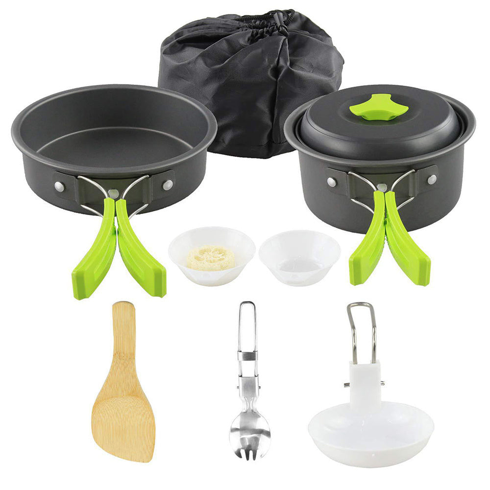 Camping Cookware Kit Outdoor Cooking Set Aluminum Equipment Outdoor Pot Travel Tableware Kitchen Hiking Picnic BBQ EX-STOCK Canada