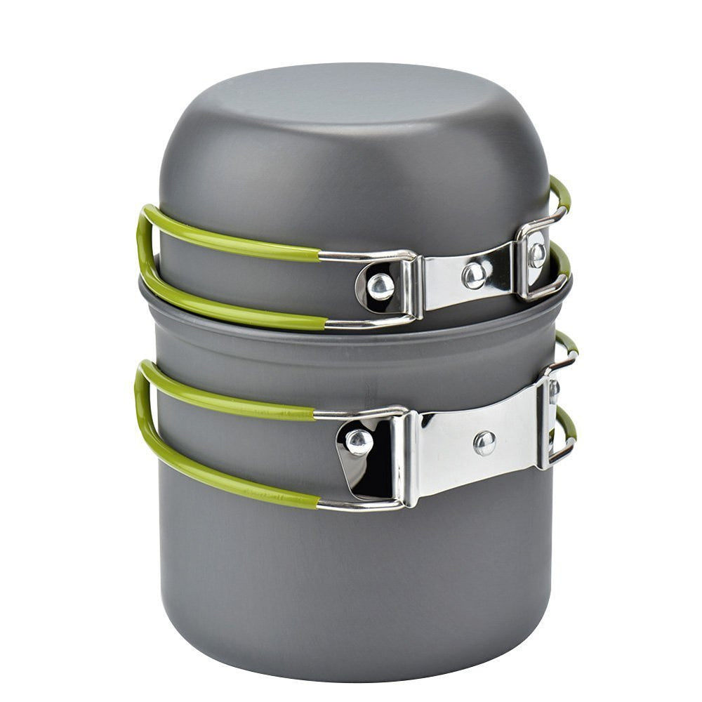 Camping Cookware Kit Outdoor Cooking Set Aluminum Equipment Outdoor Pot Travel Tableware Kitchen Hiking Picnic BBQ EX-STOCK Canada