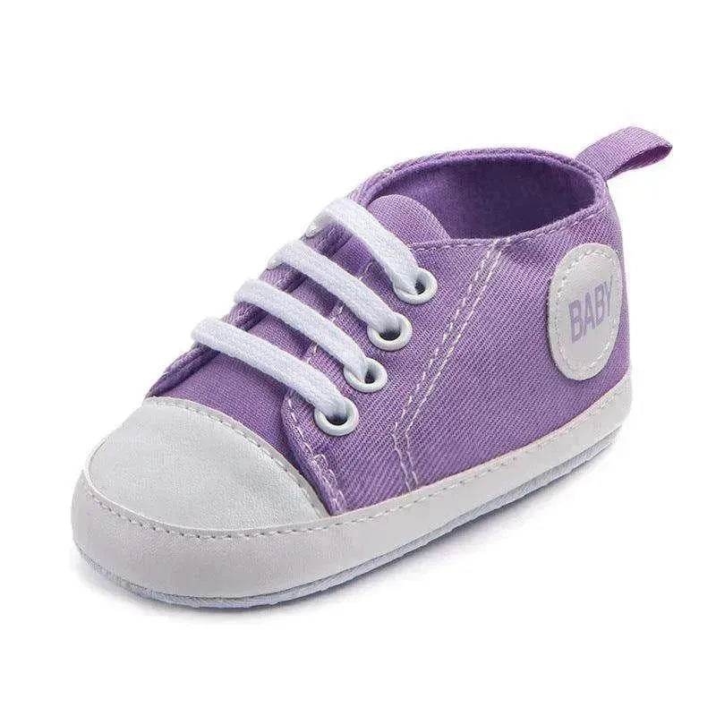 Canvas Sports Sneakers Baby First Walkers Soft Sole Anti-slip Shoes - EX-STOCK Canada