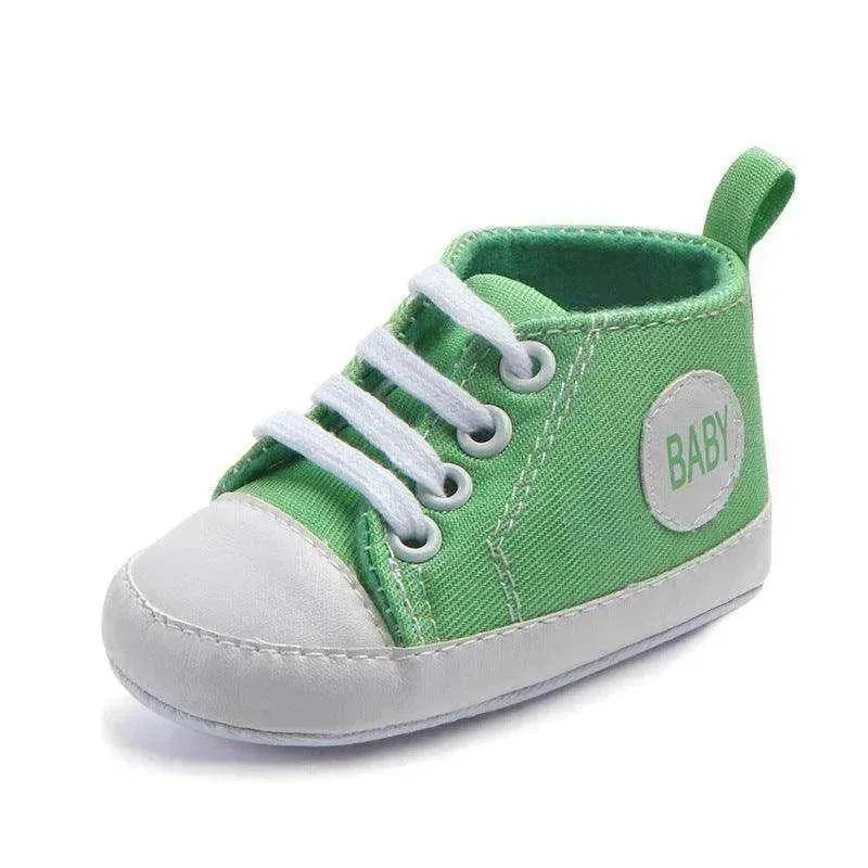 Canvas Sports Sneakers Baby First Walkers Soft Sole Anti-slip Shoes - EX-STOCK Canada