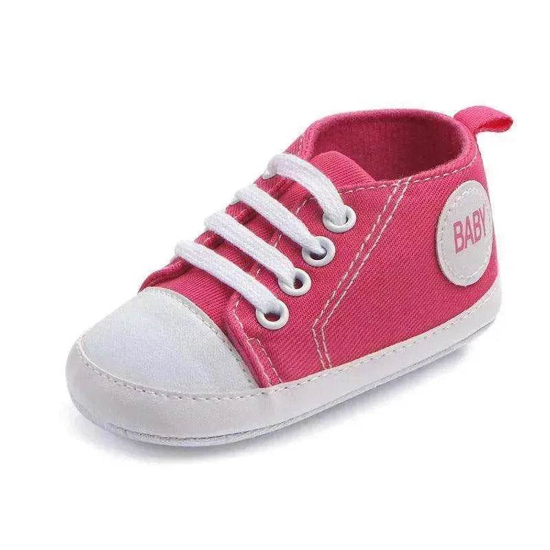 Canvas Sports Sneakers Baby First Walkers Soft Sole Anti-slip Shoes - EX-STOCK Canada