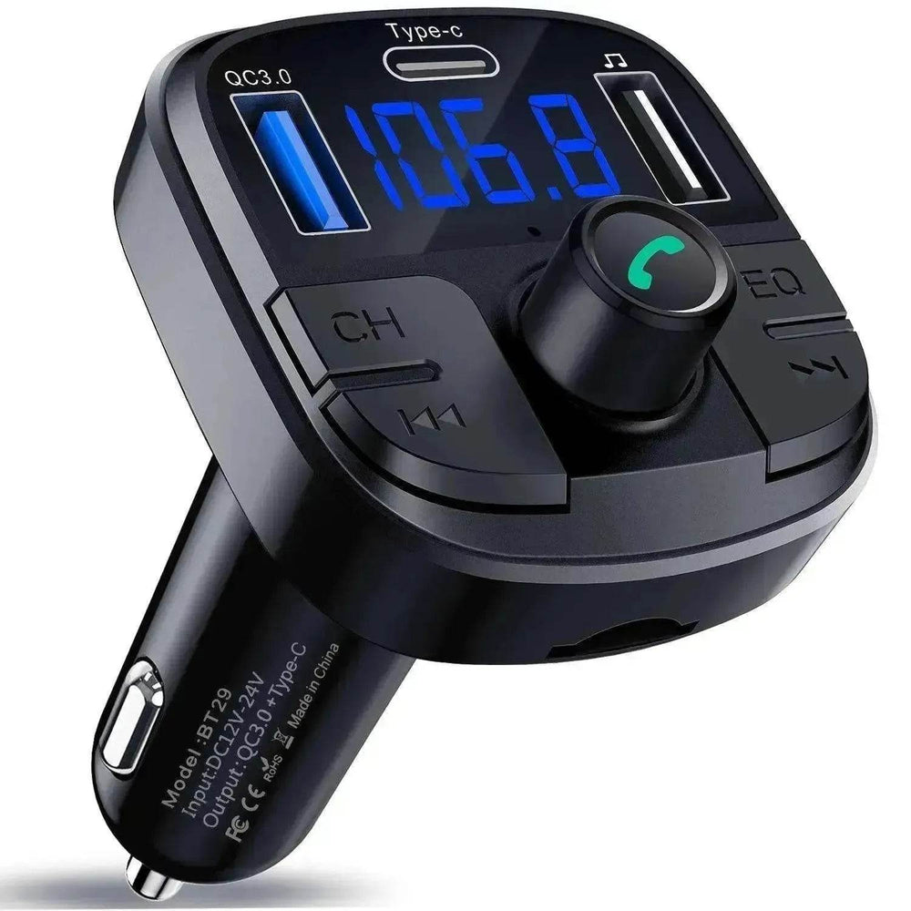 Car Mp3 Bluetooth Player Double USB Charger - EX-STOCK Canada