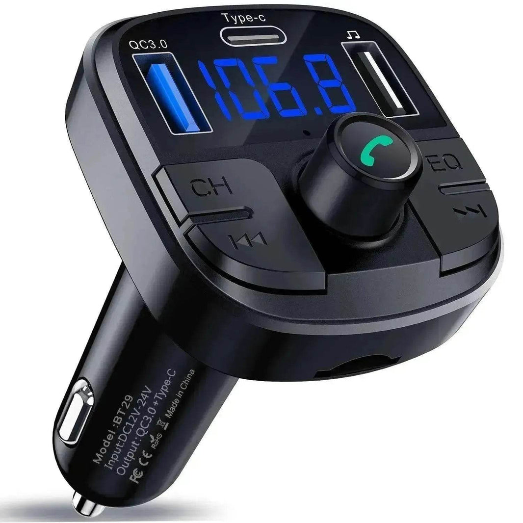 Car Mp3 Bluetooth Player Double USB Charger - EX-STOCK Canada