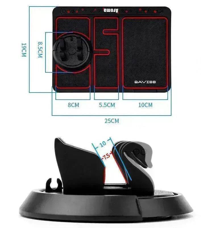 Car Phone Pad 4-in-1 Parking Number Card Anti-Slip Mat Auto Holder - EX-STOCK Canada