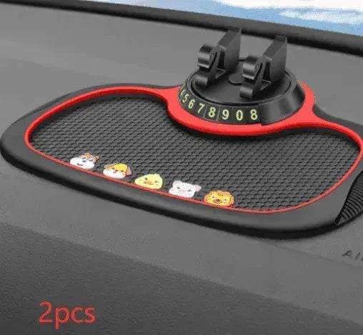 Car Phone Pad 4-in-1 Parking Number Card Anti-Slip Mat Auto Holder - EX-STOCK Canada