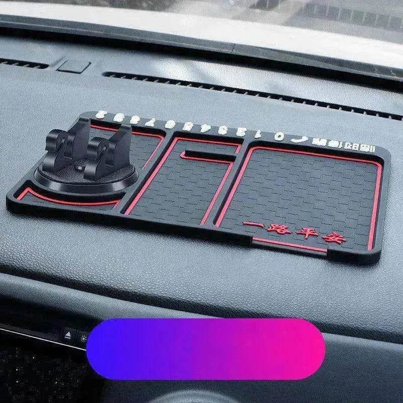Car Phone Pad 4-in-1 Parking Number Card Anti-Slip Mat Auto Holder - EX-STOCK Canada