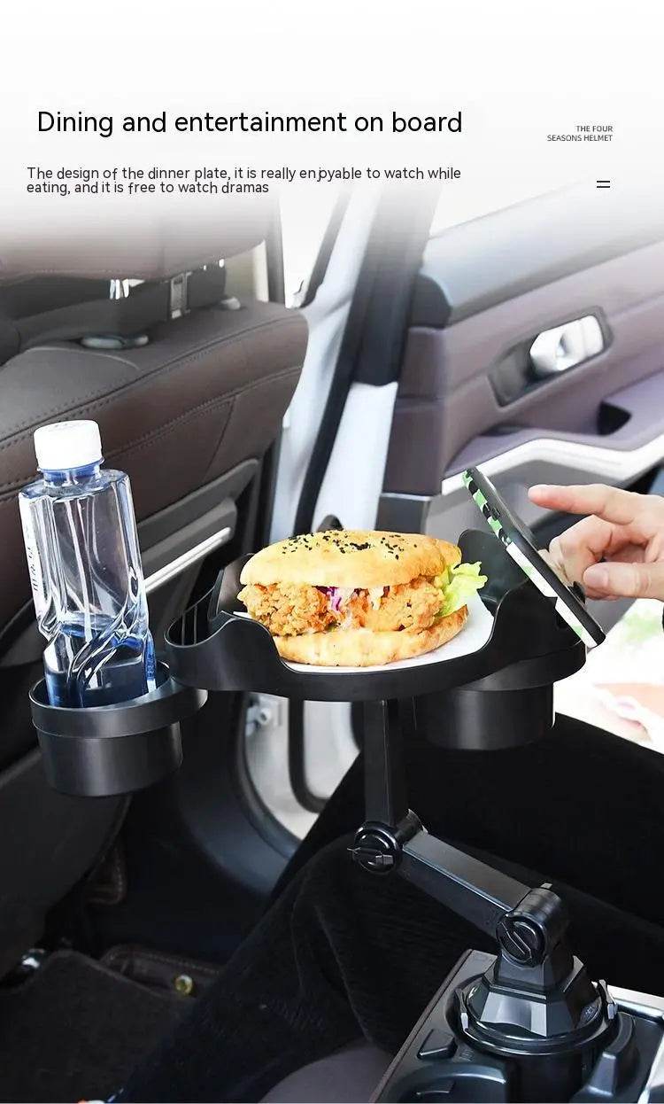 Car Small Dining Plate Dining Tray Foldable Cup Holder - EX-STOCK Canada