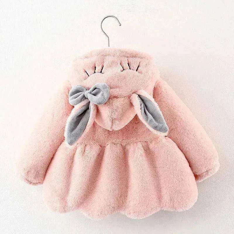 Cartoon Coat Hooded Baby Girl Toddler Fur - EX-STOCK Canada