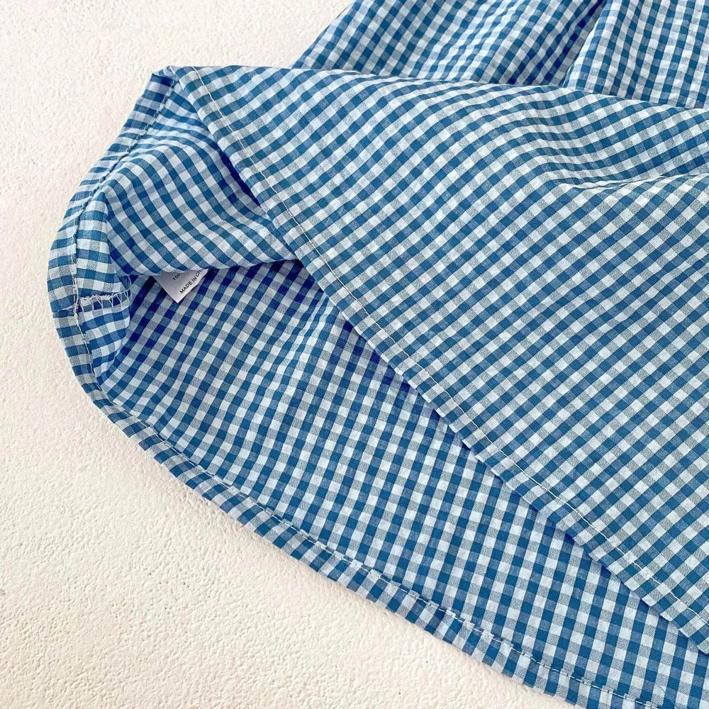 Cartoon Suspender Plaid A- Line Skirt - EX-STOCK Canada