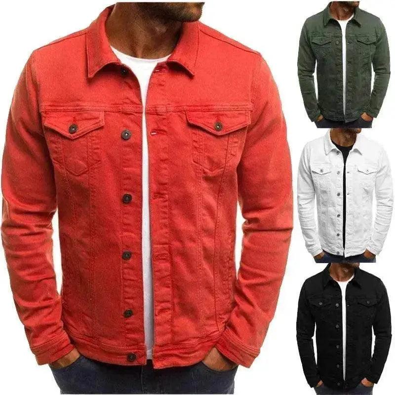 Veste décontractée pour hommes Chemise en jean à boutons - EX-STOCK Canada