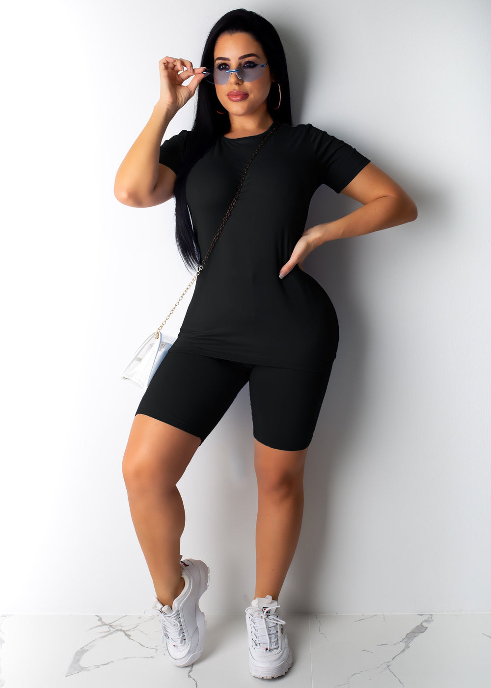 Casual woman solid color sportswear EX-STOCK Canada