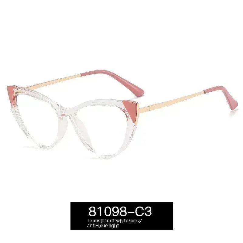 Cat Eye Anti-blue Light Large Frame Slim Look Optical Glasses - EX-STOCK Canada