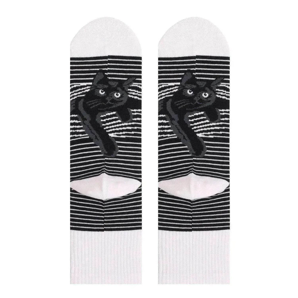 Cats Print Plus Size Medium Socks For Men And Women - EX-STOCK Canada