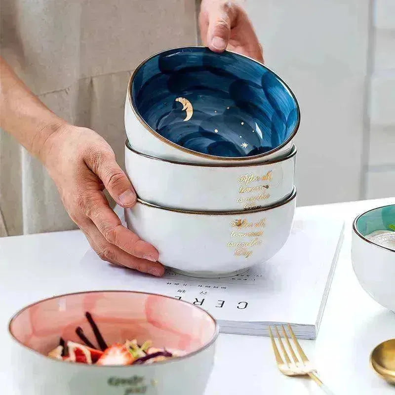 Bol en céramique pour petit-déjeuner, salade et repas - EX-STOCK CANADA