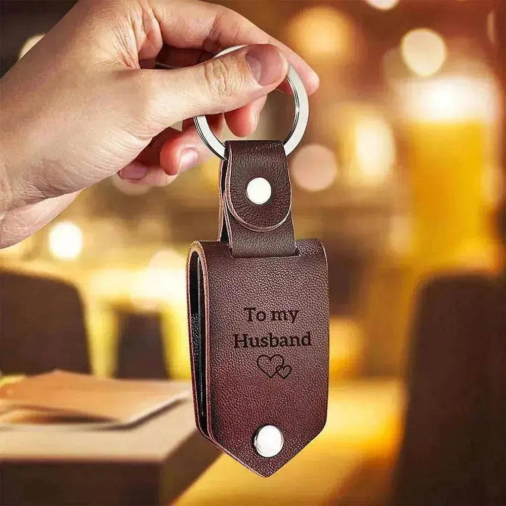 Chick & Unique Leather Photo Stainless steel UV Color Printed Keychain - EX-STOCK Canada
