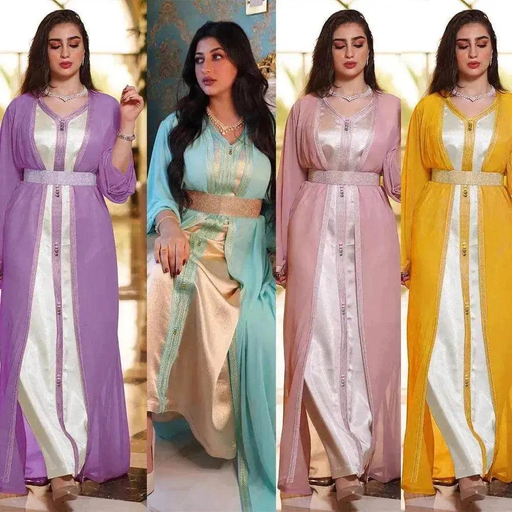 Chiffon Dress Foreign Trade Arab Women's Clothing - EX-STOCK Canada
