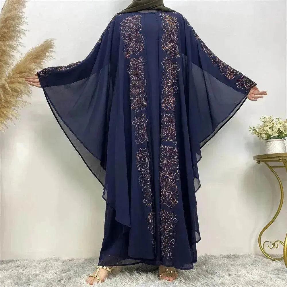 Robe arabe à manches chauve-souris en chiffon chaud EX-STOCK Canada