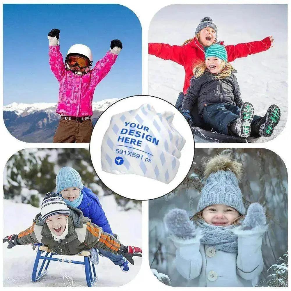 Bonnet tricoté chaud, grand et polyvalent pour enfants EX-STOCK Canada