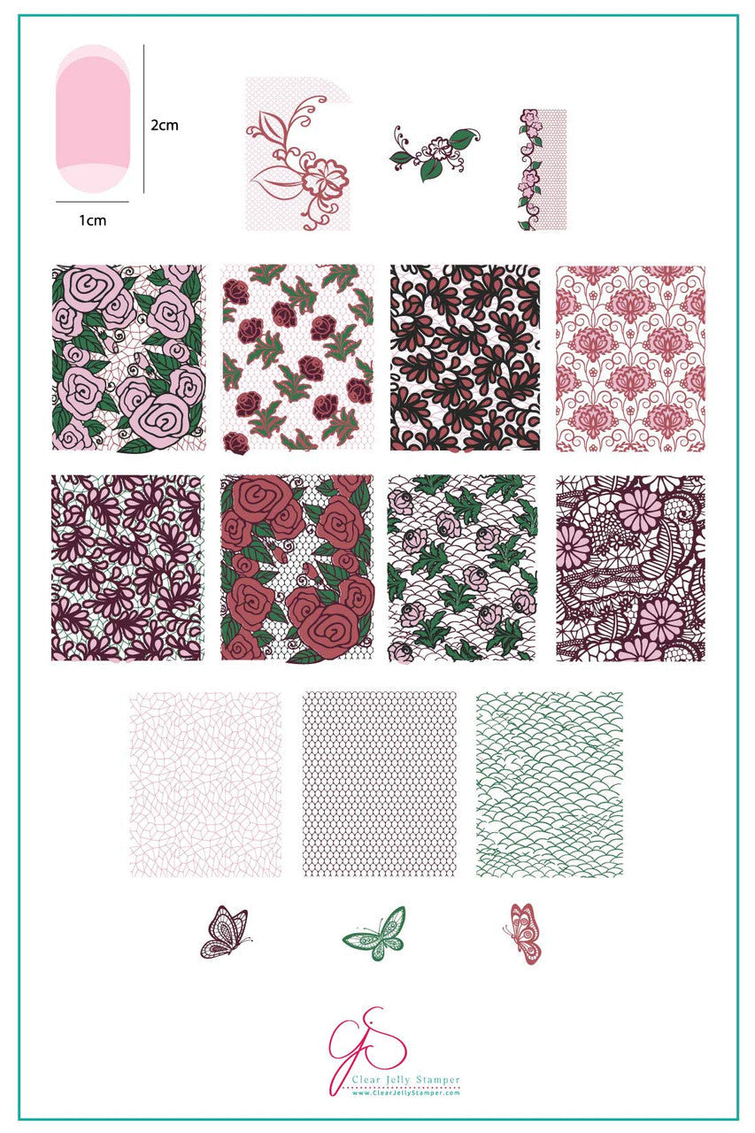 Clear Jelly Stamper - Just Add Lace EX-STOCK Canada