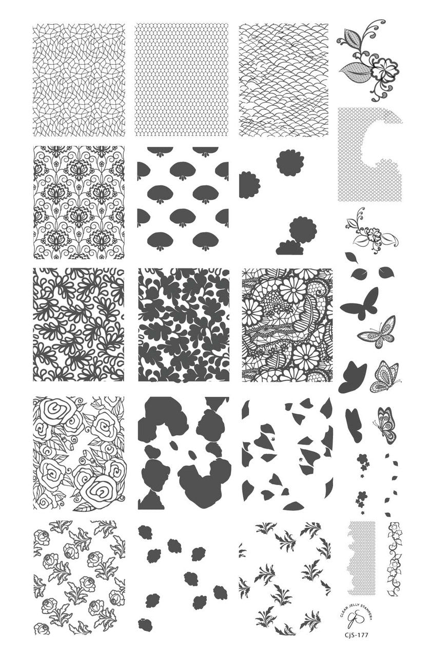 Clear Jelly Stamper - Just Add Lace EX-STOCK Canada