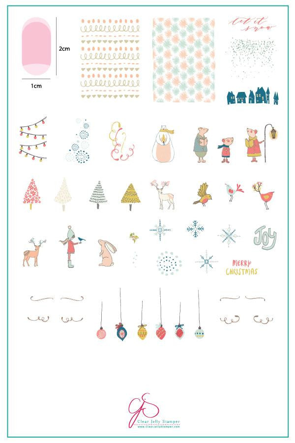 Clear Jelly Stamper - Happy Little Holiday EX-STOCK Canada