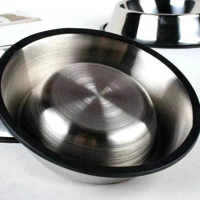 Classic Non slip Stainless Steel pet Feed Bowls - EX-STOCK Canada