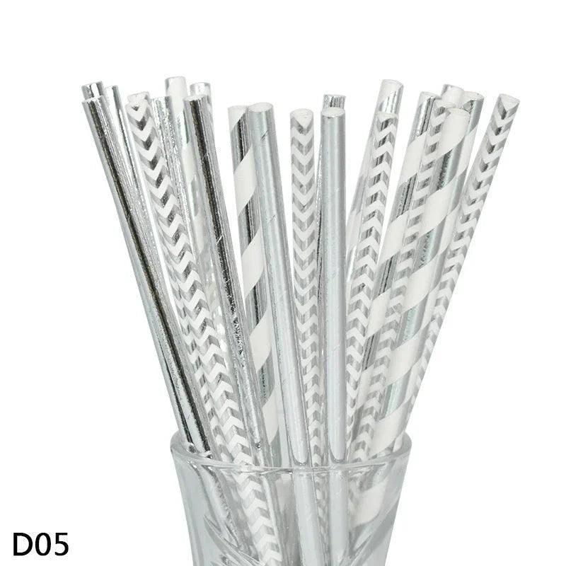 Color paper straws bronzing straws EX-STOCK Canada