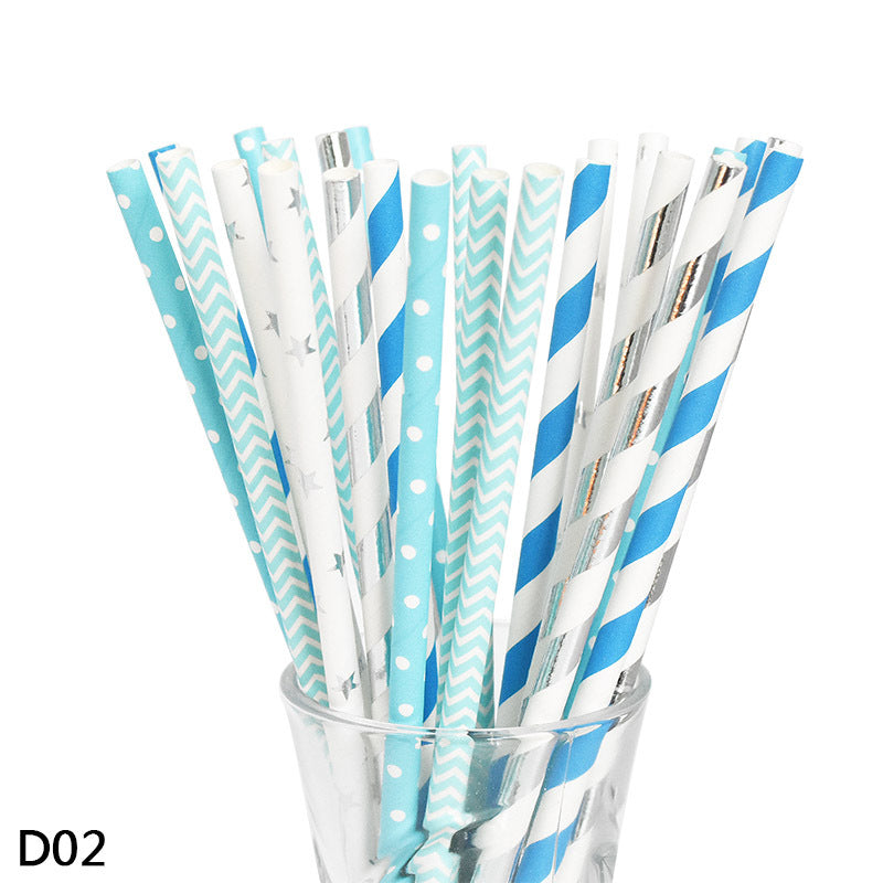 Color paper straws bronzing straws EX-STOCK Canada