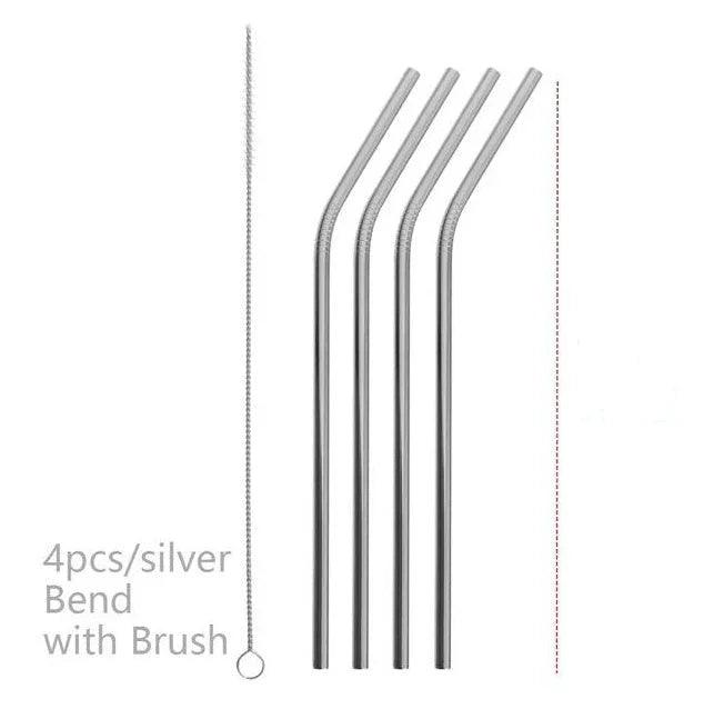 Colourful Reusable Stainless Steel Straws EX-STOCK Canada