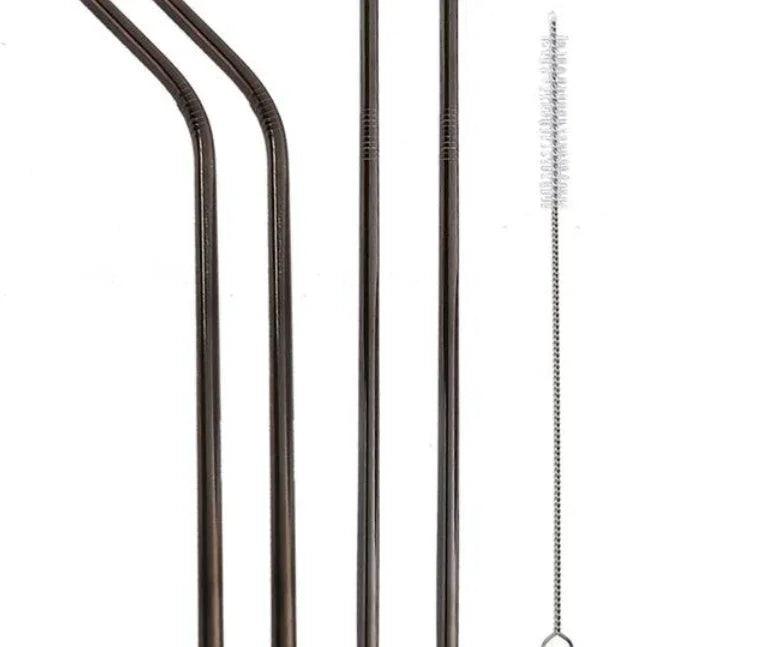 Colourful Reusable Stainless Steel Straws EX-STOCK Canada